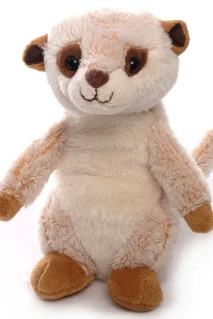 Betrouwbaar Inware stokstaartje knuffel - pluche - beige - 16 cm