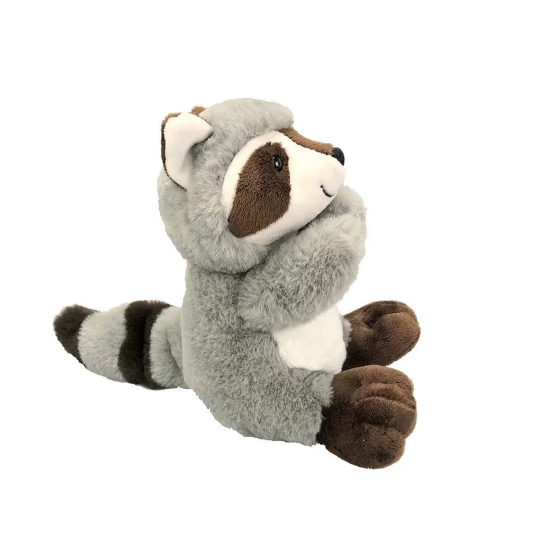 Inware pluche wasbeer knuffel - grijs/bruin - zittend - 21 cm Tijdelijk Beschikbaar