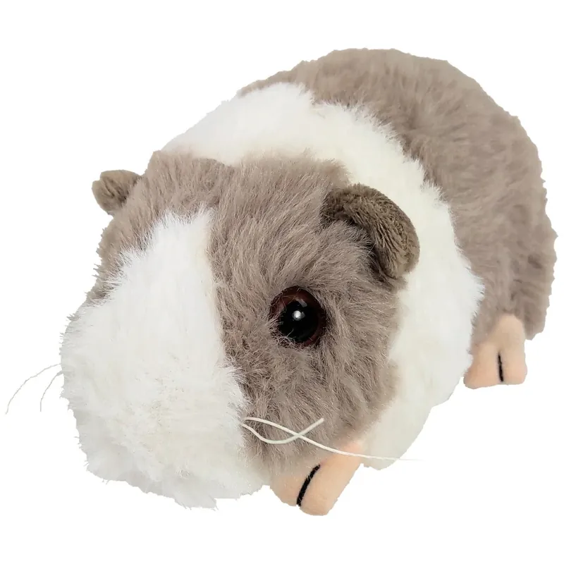 Bestel Nu Inware pluche cavia knuffel - grijs/wit - staand - 15 cm