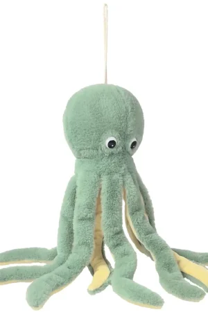 Actieprijs Inware inktvis knuffel - pluche - groen - zwemmend - 36 cm