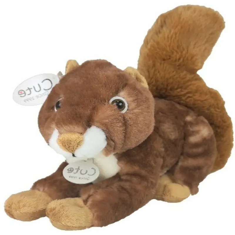Nieuw Inware eekhoorn knuffel - pluche - rood/bruin - zittend - 25 cm