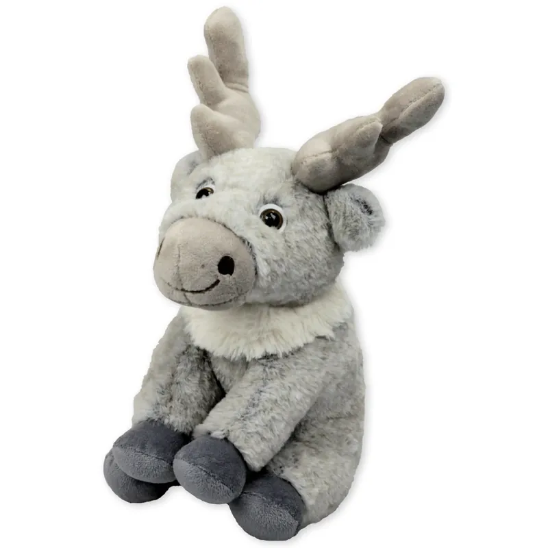 Inware eland rendier knuffel - grijs - staand - 20 cm Betaalbaar