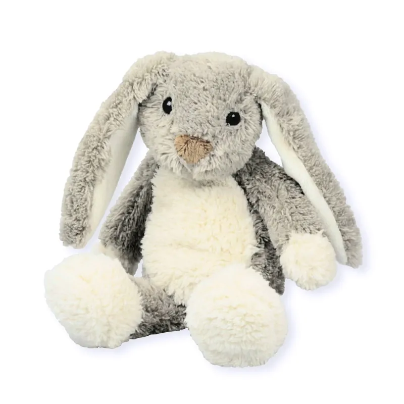 Populair Inware konijn knuffel - grijs - zittend - 17 cm - pluche