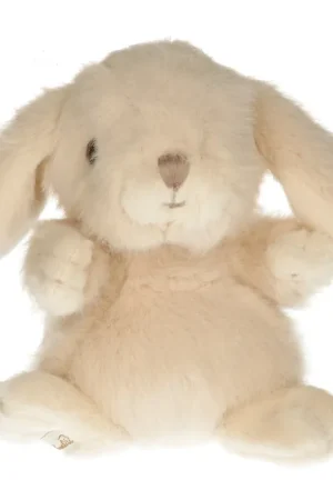 Korting Bukowski konijn knuffel - crème wit - zittend - 15 cm