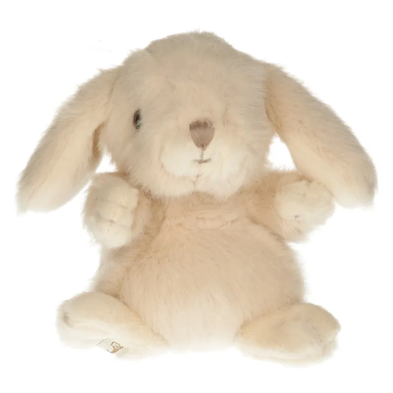 Korting Bukowski konijn knuffel - crème wit - zittend - 15 cm