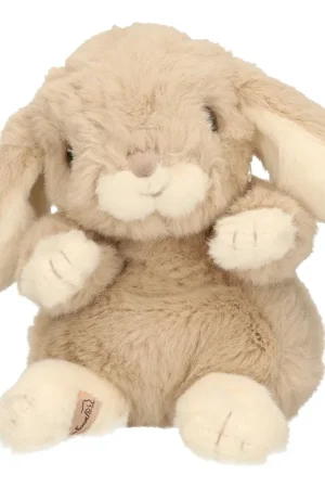 Lage Kosten Bukowski konijn knuffel - beige - zittend - 15 cm - pluche