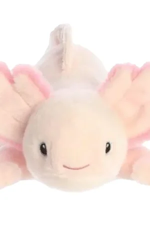 Aanbieding Aurora axolotl knuffel - pluche - roze - 37 cm - Eco Nation