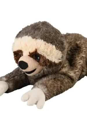Goedkoop Warmies luiaard knuffel - warmteknuffel - 33 cm - bruin - magnetronknuffel
