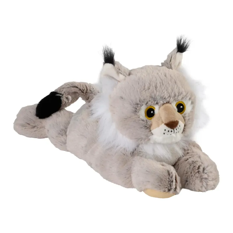 Warmies Lynx warmteknuffel - grijs - 36 cm - magnetronknuffel Gereduceerde Prijs