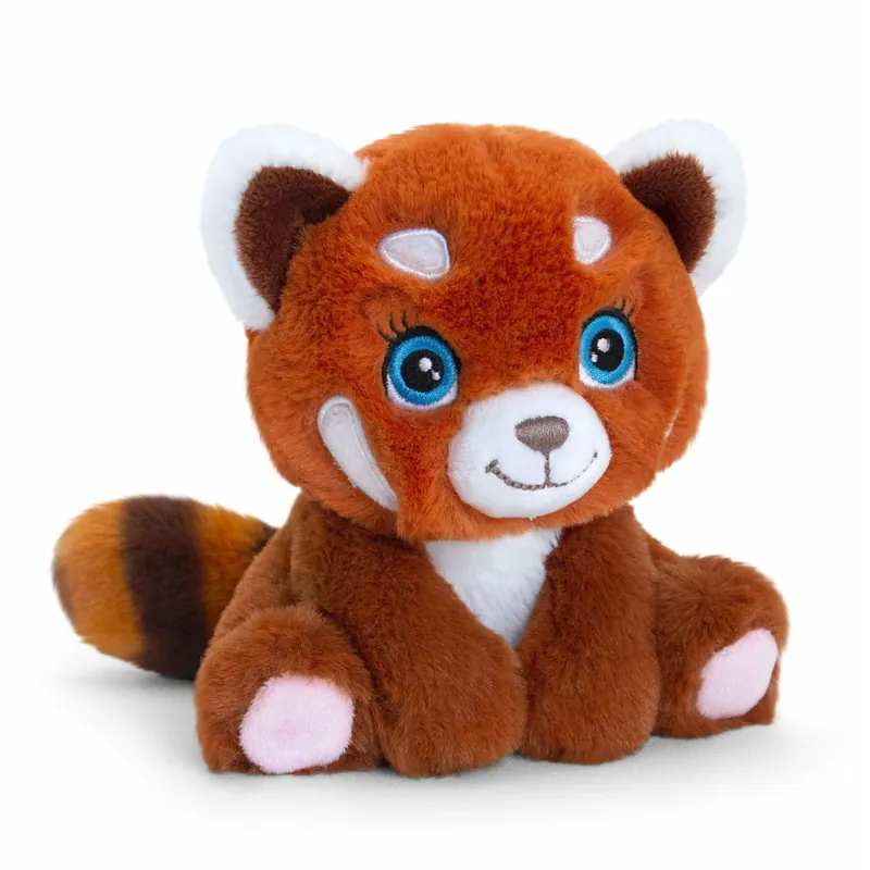 Actieprijs Keel Toys rode panda knuffel - pluche - zittend - 16 cm