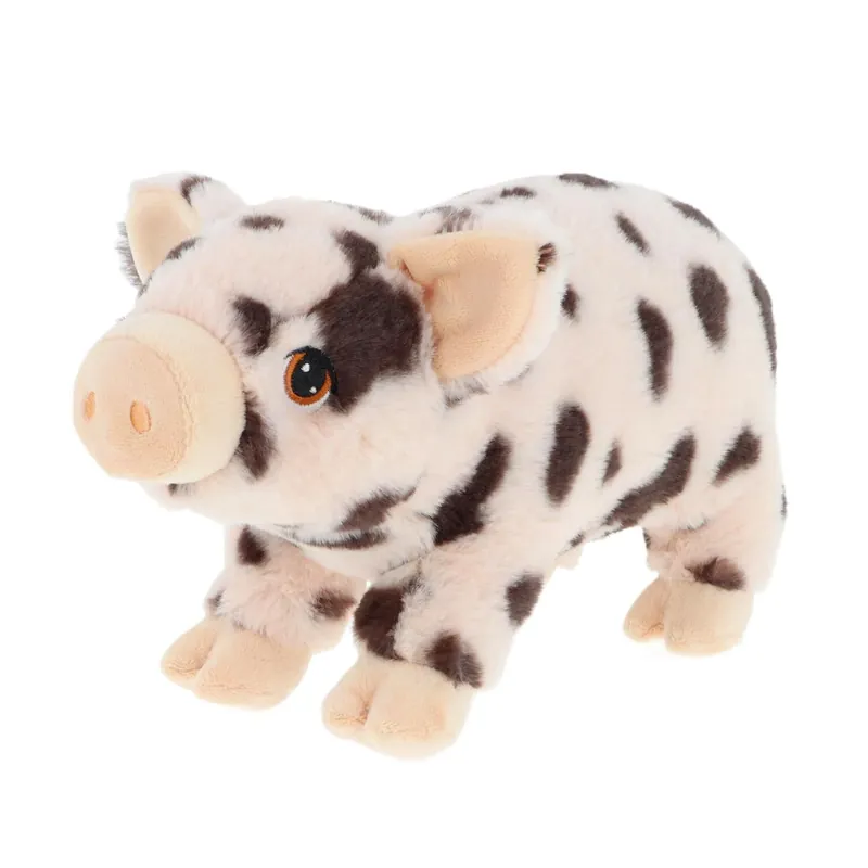 Beperkt Aanbod Keel Toys varken knuffel - roze gevlekt - lopend - 28 cm