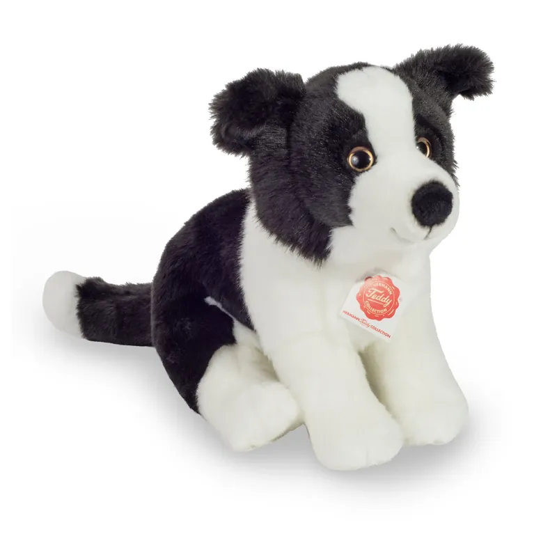 Voordeelprijs Border Collie knuffel - pluche hond - zwart/wit - 25 cm