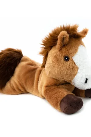 Betrouwbaar Habibi magnetron knuffel paard - bruin - 35 cm - warmteknuffel