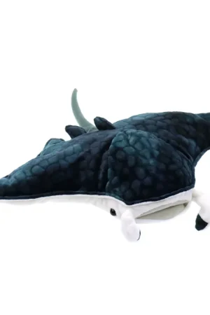Speciale Aanbieding Creation manta rog knuffel - pluche - grijs/wit - 42 cm