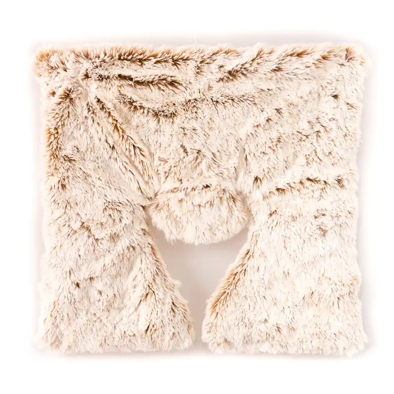 Premium Habibi magnetron warmtekussen - crème - 40 x 37 cm - kruikkussen - nekkussen