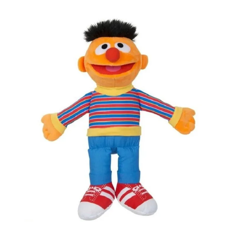 Laatste Versie Sesamstraat Ernie knuffel - pluche - 29/38 cm - pop