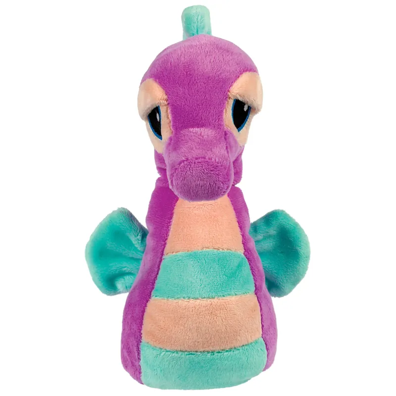 Bestel Nu Suki Gifts zeepaardje knuffel - pluche - paars/blauw - 16 cm