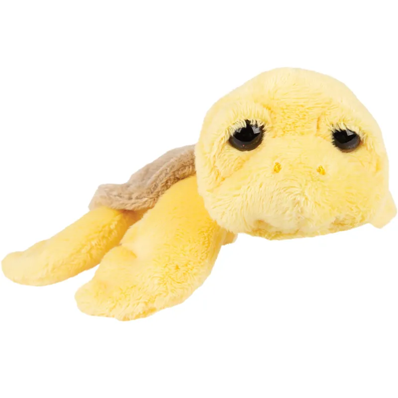 Hoge Kwaliteit Suki Gifts Jules zeeschildpad knuffel - pluche - geel - 14 cm