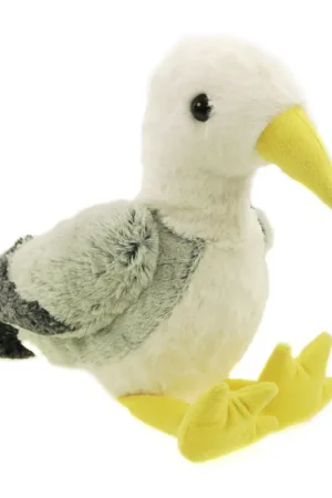 Creation zeemeeuw knuffel - pluche - grijs/wit - met geluid - 40 cm Dagaanbieding