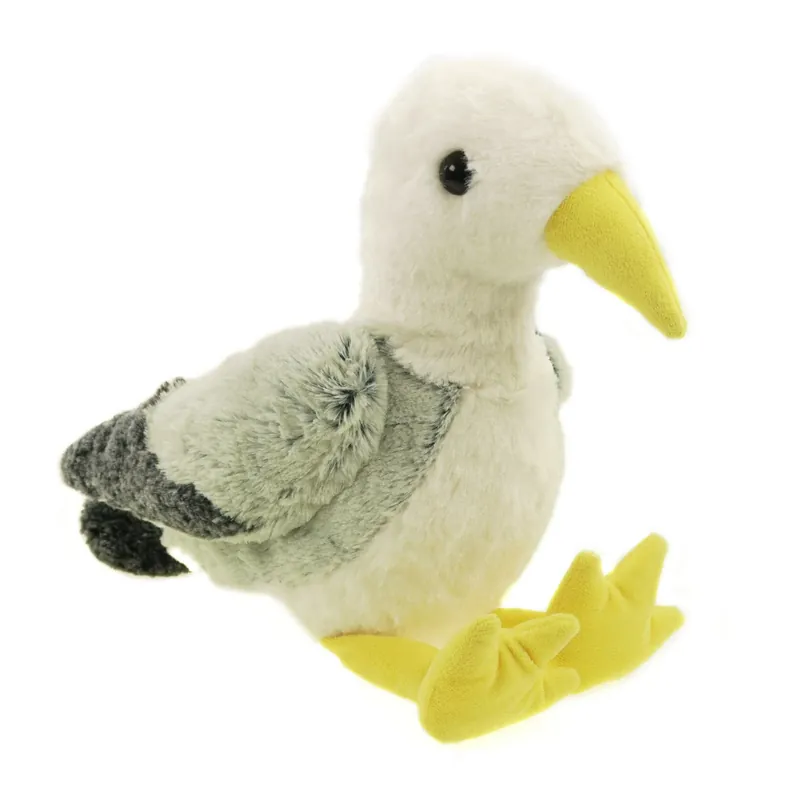 Creation zeemeeuw knuffel - pluche - grijs/wit - met geluid - 40 cm Dagaanbieding