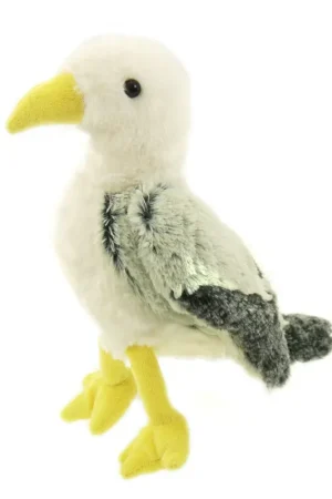 Speciale Aanbieding Creation zeemeeuw knuffel - grijs/wit - met geluid - 25 cm
