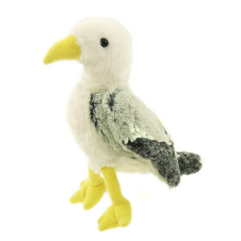 Speciale Aanbieding Creation zeemeeuw knuffel - grijs/wit - met geluid - 25 cm