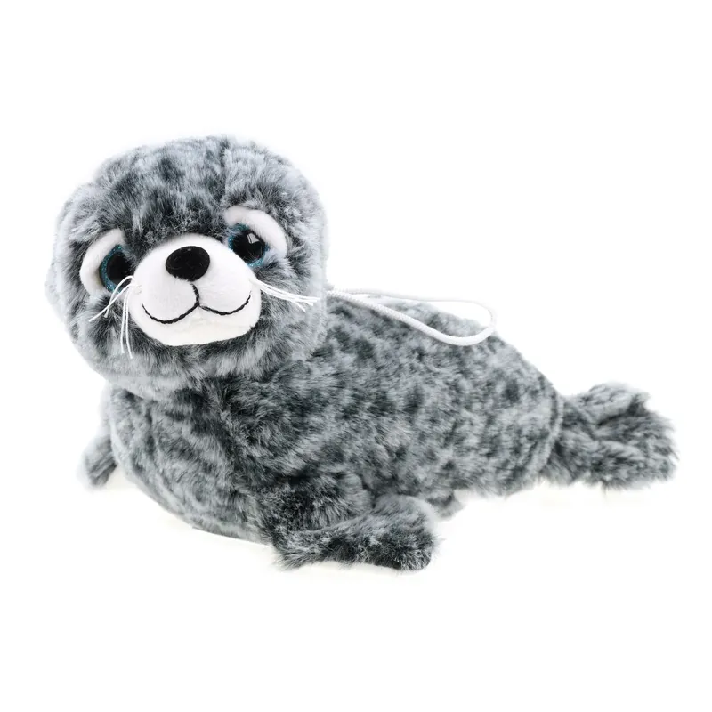 Creation zeehond knuffel - pluche - grijs/wit - 25 cm Voordeelprijs