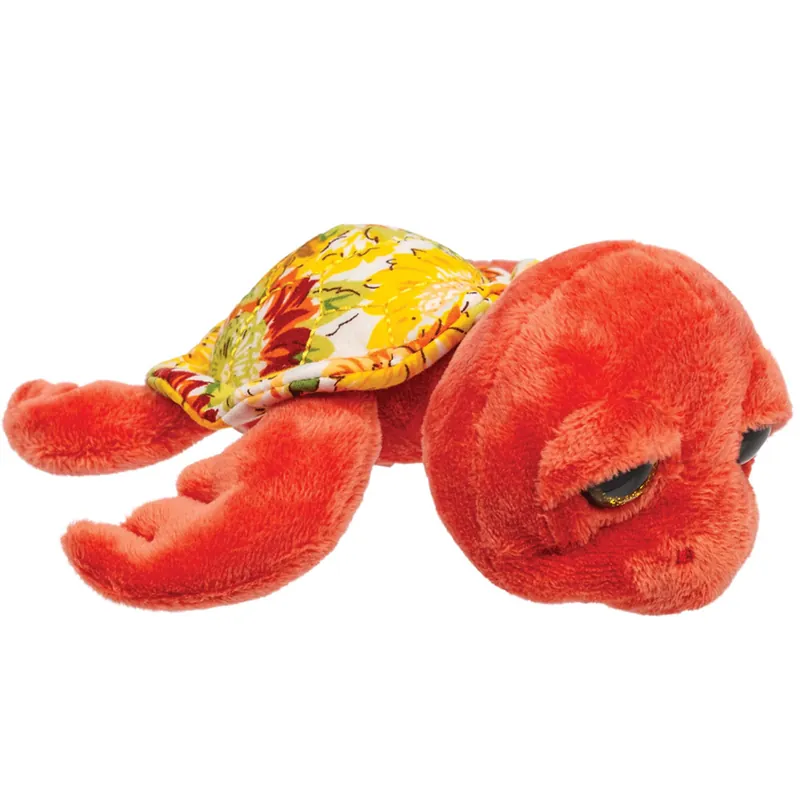 Suki Gifts Jules zeeschildpad knuffel - pluche - rood - 14 cm Beperkt Aanbod