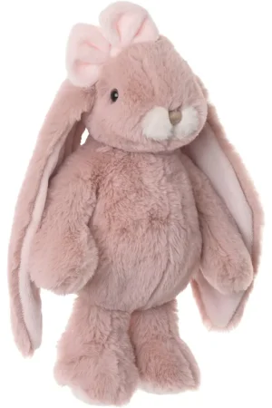 Beste Prijs Bukowski konijn knuffel - oud roze - staand - 30 cm