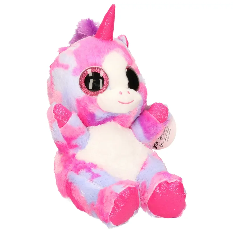 Keel Toys eenhoorn knuffel - pluche - regenboog - 25 cm Beperkte Voorraad