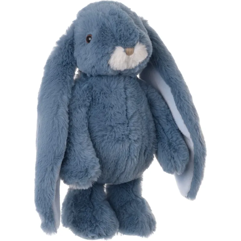 Korting Bukowski blauw pluche konijn - staand - 30 cm - knuffel