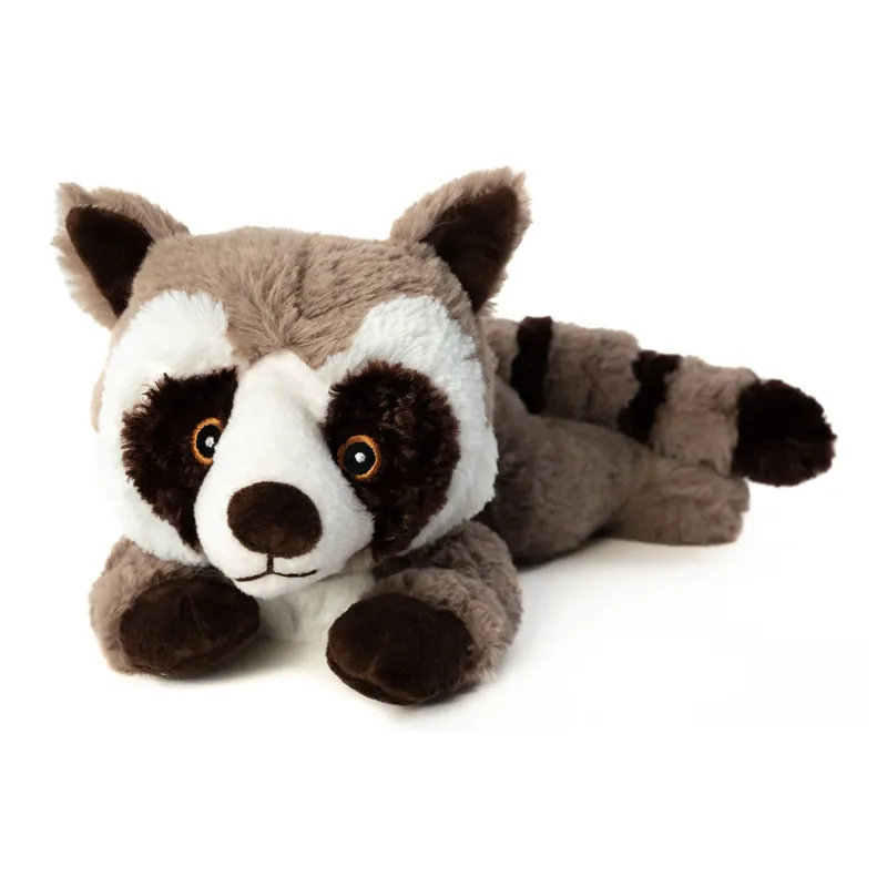 Habibi magnetron knuffel wasbeer - grijs - 30 cm - warmteknuffel Tijdelijk Beschikbaar