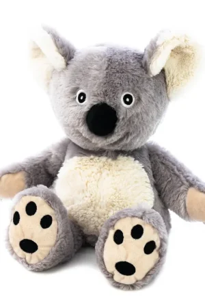 Weekendaanbieding Warmte/koelte knuffel koala - magnetron - 18 cm - grijs
