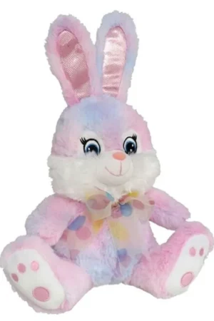 Snelle Levering Paashaas knuffel - zachte pluche - roze - 20 cm - strikje
