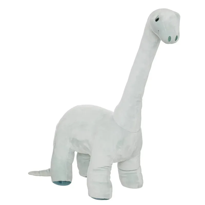 Gratis Retour Dinosaurus brontosaurus knuffel - pluche - grijs - 90 cm