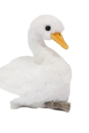 Direct Verzonden Zwaan knuffel - zachte pluche - wit - 18 cm - vogels