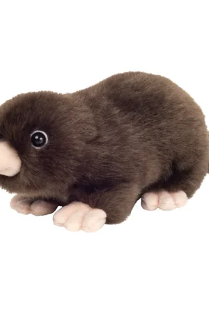 Nieuw Mol knuffel - zachte pluche - zwart - 17 cm