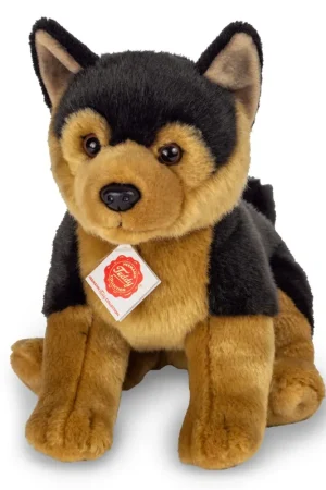 Voordeelprijs Herdershond knuffel - pluche - bruin/zwart - 30 cm
