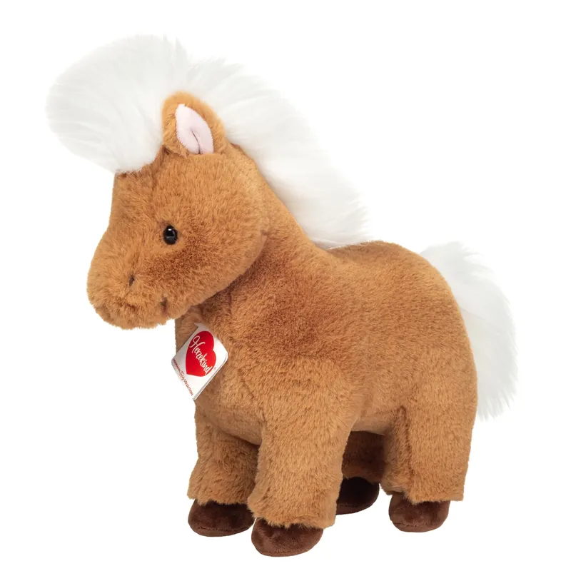 Finale Uitverkoop Shetland pony knuffel - pluche - bruin - 30 cm