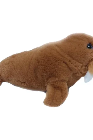 Bestseller Walrus knuffel - zachte pluche - bruin - 26 cm - dierenknuffel