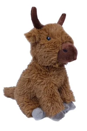 Premium Schotse Hooglander koe knuffel - pluche - bruin - 25 cm