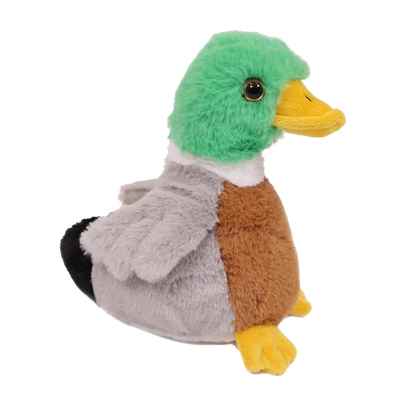Exclusieve Aanbieding Wilde Eend knuffel - pluche - kleurenmix - 16 cm