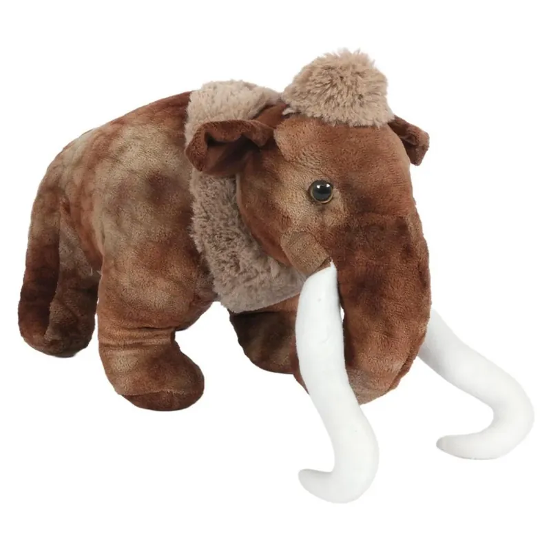 Koop Online Mammoet knuffel - pluche - bruin - 41 cm - dierenknuffel