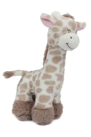Bestel Nu Giraffe knuffel - pluche - lichtbruin - 28 cm - liggend