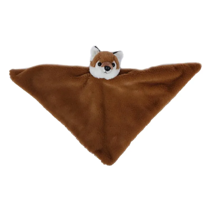 Bestel Nu Knuffeldier vos - pluche - tutteldoekje - bruin - 45 cm