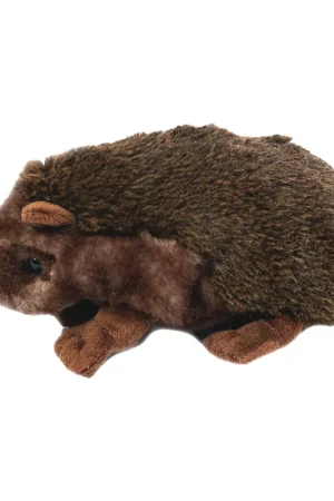 Egel knuffel - zachte pluche - bruin - 17 cm - dierenknuffel Voordeelprijs