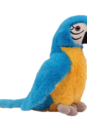 Beste Prijs Papegaai knuffel - pluche - blauw - 24 cm - dierenknuffel