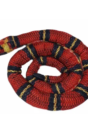 Tijdelijk Beschikbaar Slang knuffeldier - pluche - rood - 200 cm - dierenknuffel