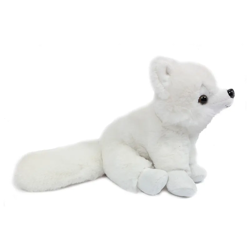 Seizoensaanbieding Poolvos knuffel - zachte pluche - wit - 23 cm