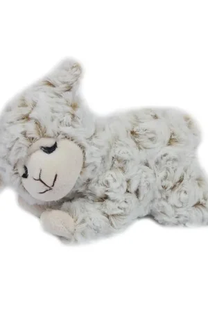 Schaap/lammetje knuffel - pluche - wit - 17 cm Laatste Versie
